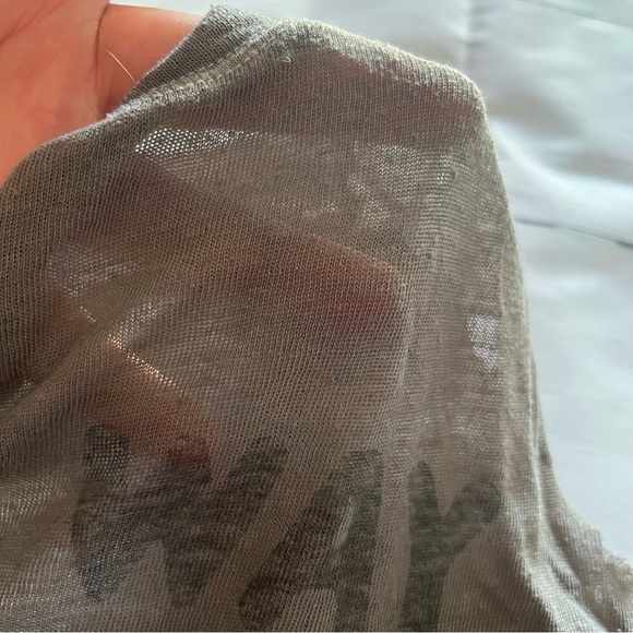 Gray Sleeveless Sheer ‘Any Way You Want It’ Journey Cut Off Crop Top, Size XS - Picture 8 of 9